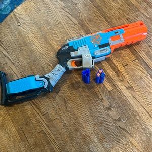 NERF Zombie Strike Sledgefire Blaster  - Tested and Working